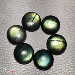 Amazing Quality Purple Labradorite Cabochons Labradorite Spectrolite Gemstone Natural Handmade Labradorite Loose Stone Size 9 MM