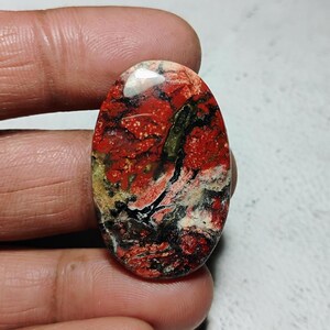 Awesome Top Quality 100% Natural Red  Jasper Loose Gemstone Cabochon For Pendent And Jewelry Making,SIZE.37*23 MM oval shape