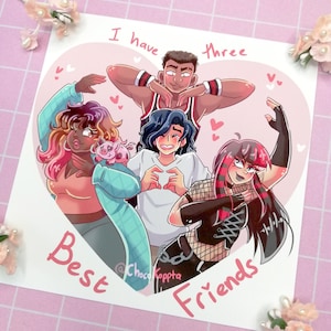 Misfits and Magic Square Print: Dimension 20 Art (5x5 inches)