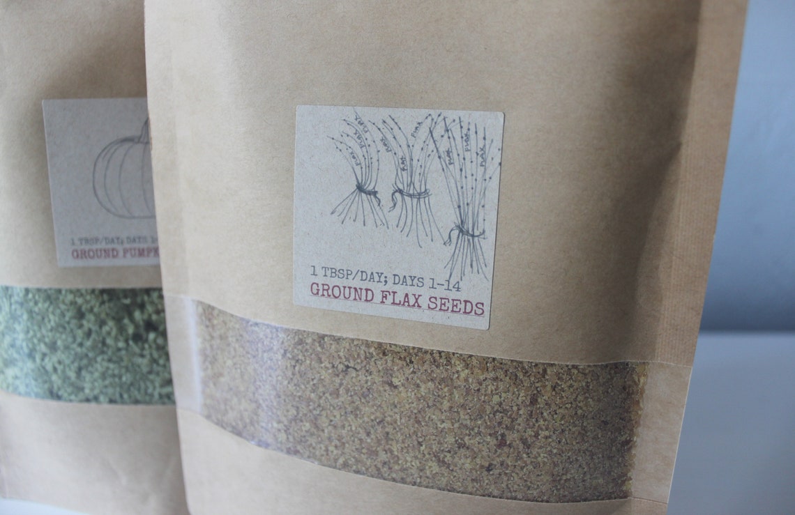 Seed Cycling Kit 1 Month Supply of Raw Organic Seeds Etsy