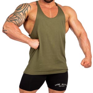Camiseta de tirantes de algodón para hombre, para culturismo, ejercicio, entrenamiento, ropa deportiva, musculación
