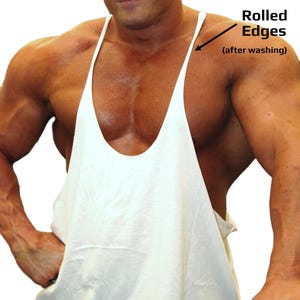 Men’s Turquoise Extreme Stringer Tank Bodybuilding Exercise Training ...