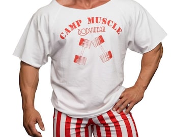 Men's Rag Top Bodybuilding Pump Cover Tapered Gym Training
