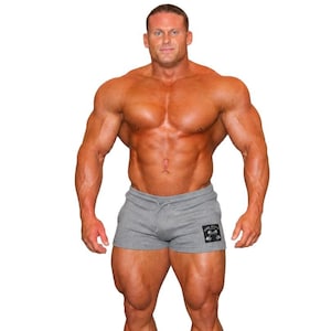 Pantalones cortos de gimnasio para hombre con cordón ajustable para mancuernas y entrenamiento físico. imagen 2