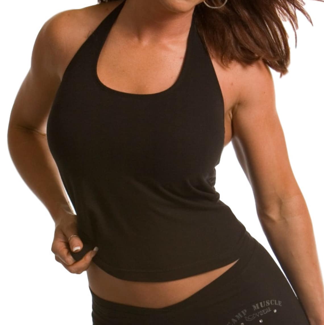 Junior's Sports Bra Halter Top Yoga Workout Fitness Etsy