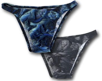 Mens Pro Style Print Bodybuilding Posing Trunks Competition