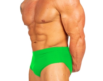 Mens Classic Physique Style Swim Briefs Trunks