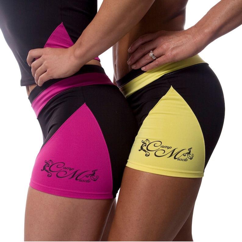Women's Spandex Workout Shorts Running Yoga Workout Etsy