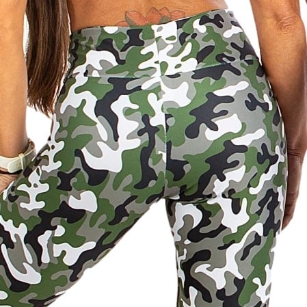 PANTALON,SVOKOR - Leggings de Camouflage taille haute pour femme