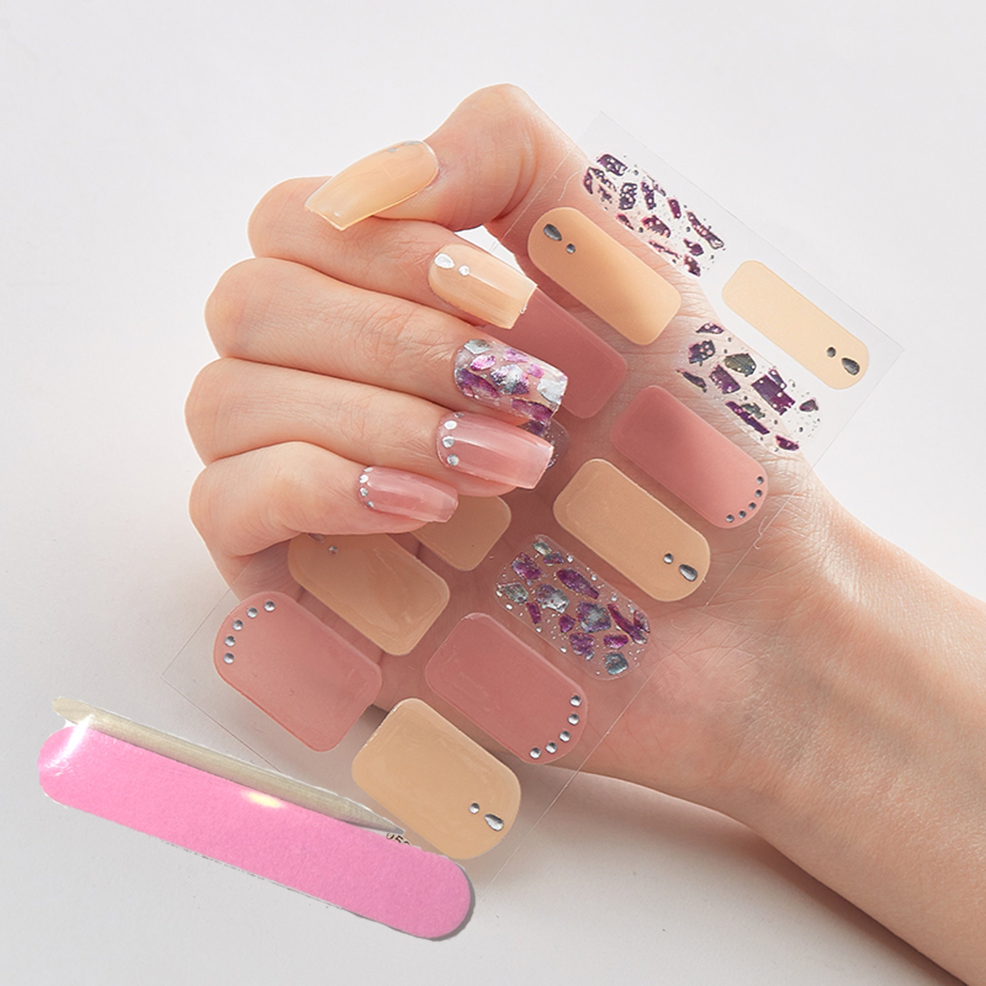 Gel Nail Wraps Nail Decals Nail Stickers Gel Nails Manicure Etsy
