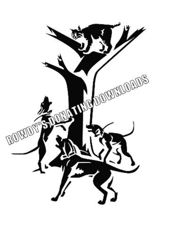 Raccoon Hunting Svg Coonhound Svg Dog Svg Beagle Svg Etsy