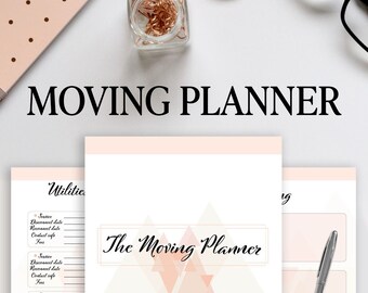 Moving Planner - A Printable Relocation Planner With A Moving Checklist and Printable Moving Packing Labels