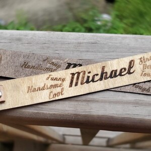 Personalized Genuine Leather Bookmark for Dad, Husband, Boyfriend
