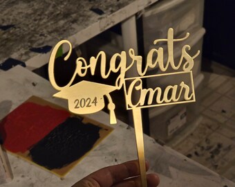 Personalized Graduation/Congrats Cake Topper