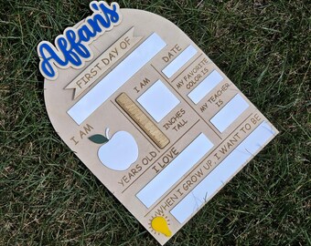 School Board- First Day Of- Last Day Of -Kids-Teacher-Mom keepsake