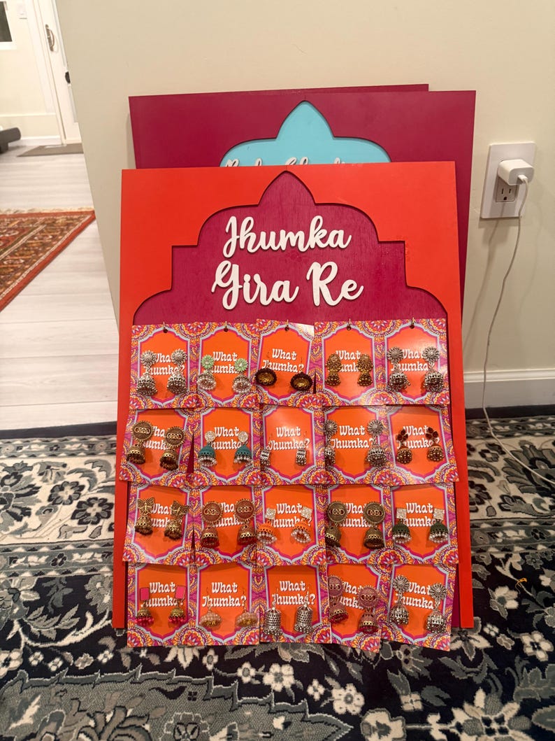 Jhumka Wall-What Jhumka-Earring-Mehndi-Dholki Sign image 9