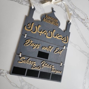 Beautiful Ramadan Calendar-Eid Mubarak-chalk