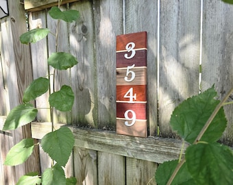 One of a kind address sign- Home closing gift- House warming