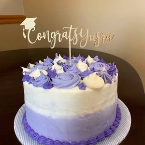 Graduation Cake Topper - Personalized Cake Topper