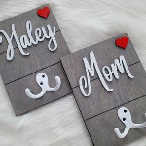 Individual Personalized Plaques-purse/mask/keyholder-Oak Wood