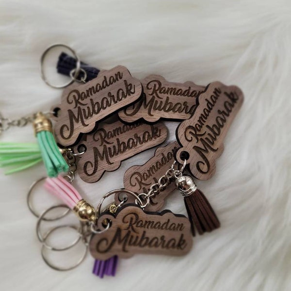 Beautiful Ramadan Keychains with Colored Tassel-Ramdan/Eid Favor-Ramadan Keychain