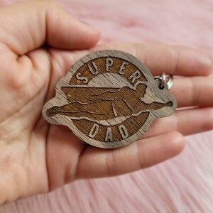 Father&#39;s Day- Super Dad Keychain
