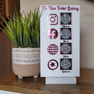 QR sign-Social Sign-Acrylic Sign-Social Sign