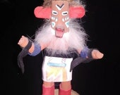 Hopi Eagle Kachina Doll Signed 5 quot Hand Carved Painted Original from Route 66 Hallmark