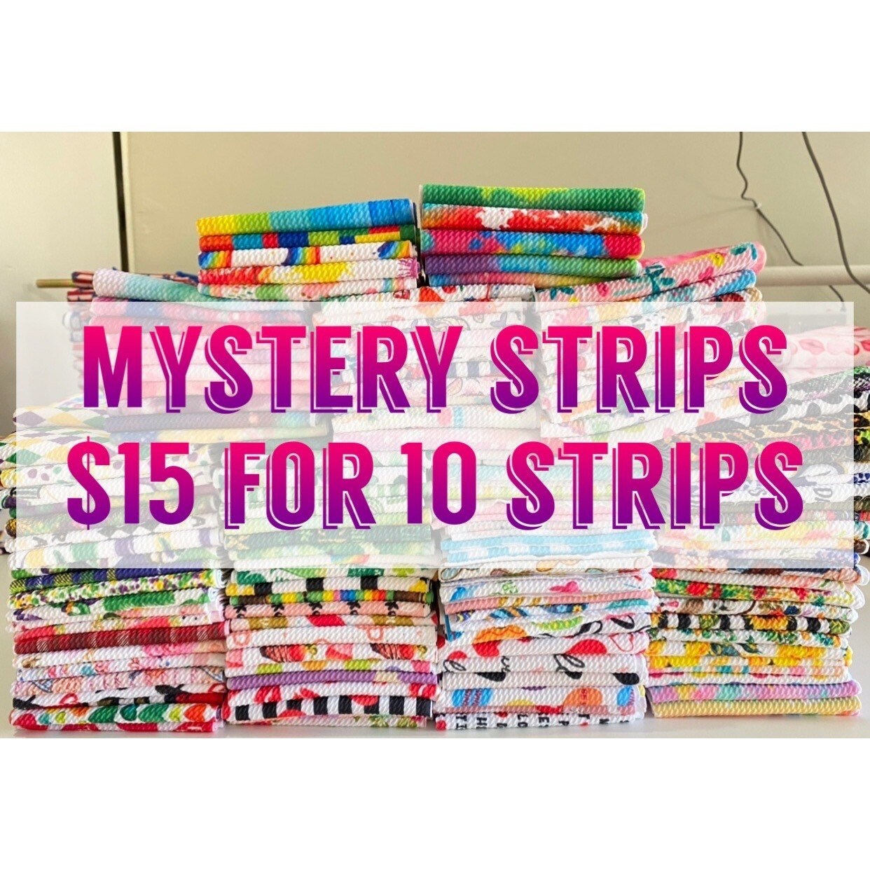 Mystery strips grab bags