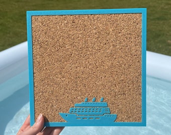 Cruise Ship Pin Board | Cork Board (Multiple Styles)