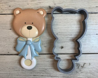 Teddy Bear Rattle Cookie Cutter