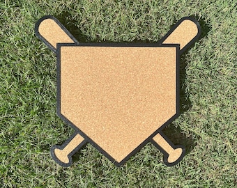 Baseball Home Plate Pinboard | Corkboard | (Multiple Sizes)