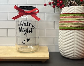 Date Night Fund Mason Jar Bank