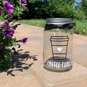 Coffee Fund Mason Jar Bank (Pint Size)