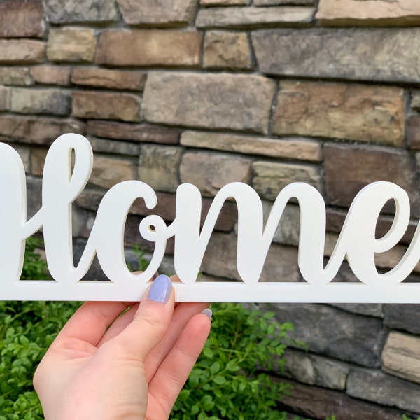 Home Sign Decor | Self-Standing Home Sign| Tabletop Sign | 3D Printed Home Sign