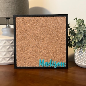 Personalized Name Pin Board | Cork Board