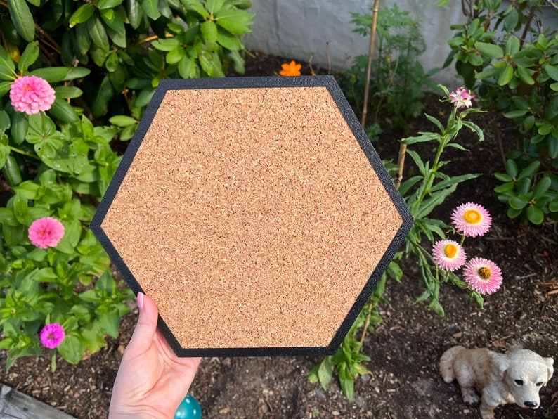 Hexagon Pin Board Cork Board multiple Sizes Etsy