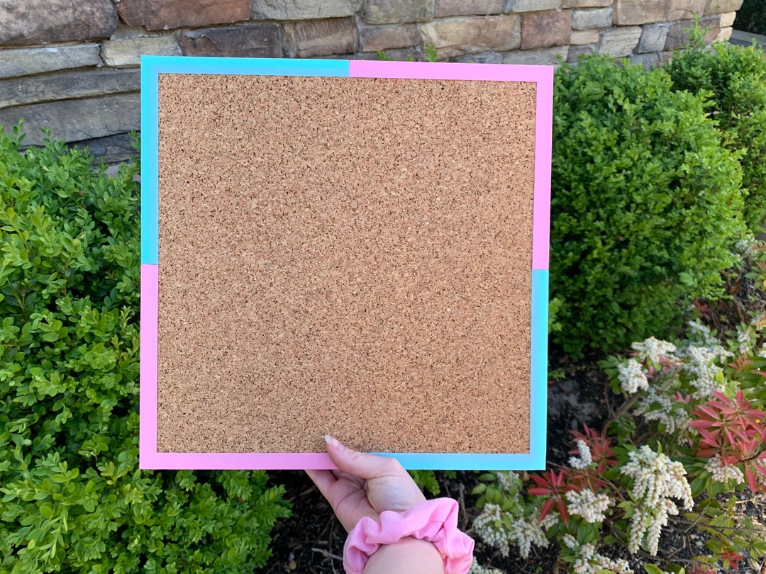 Choose Your Multicolor Pin Board Cork Board Etsy