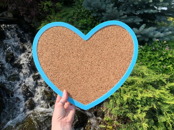 Heart Shaped Pin Board | Cork Board (Multiple Sizes)