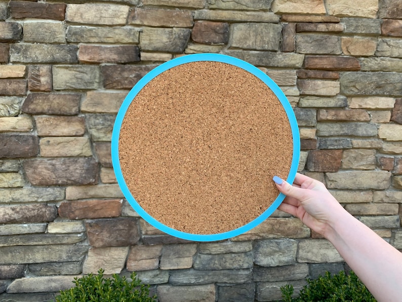 Circle Pin Board Circle Cork Board Etsy