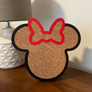 Bow Mouse Outline Pin Board | Cork Board