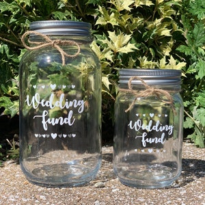 Wedding Fund Mason Jar Bank