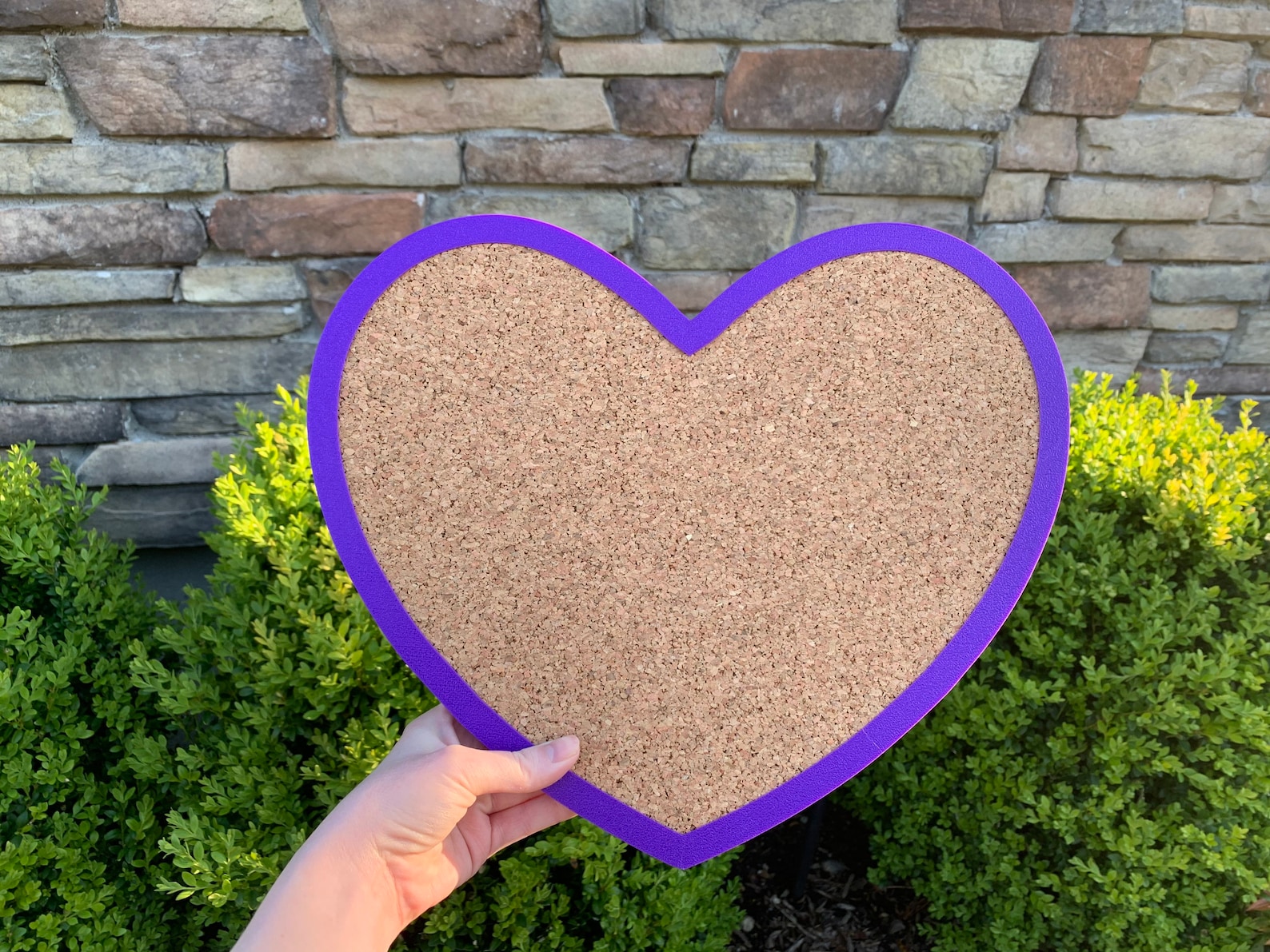 Heart Shaped Pin Board Heart Shaped Cork Board Etsy