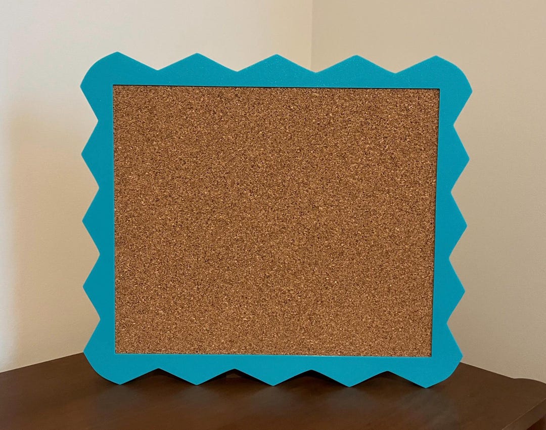 Wavy Rectangle Pin Board | Cork Board - Etsy