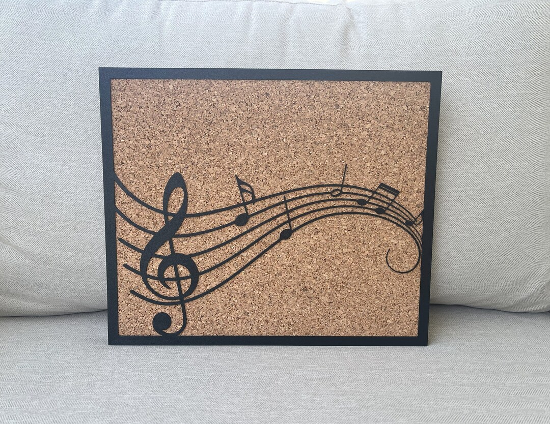 Musical Rectangle Pin Board | Cork Board (multiple Sizes) - Etsy