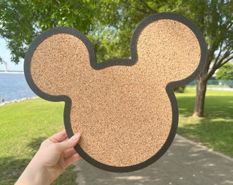 Medium Mouse Outline Pin Board | Cork Board  (13.75" x 11.5")