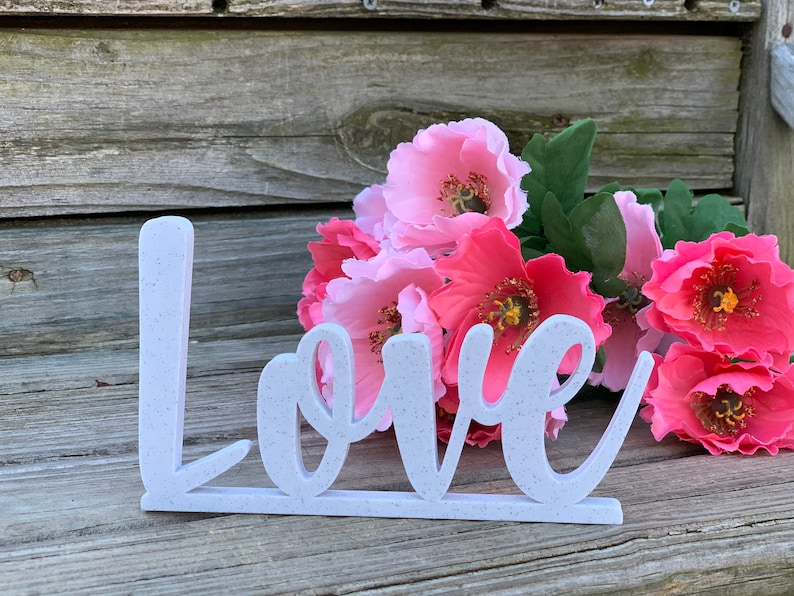 Love Sign Decor Selfstanding Love Sign Tabletop Sign 3D Etsy