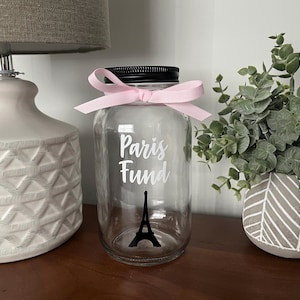 Paris Fund Mason Jar Bank