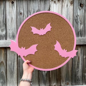 Spooky Bats Pin Board | Cork Board (Multiple Sizes)
