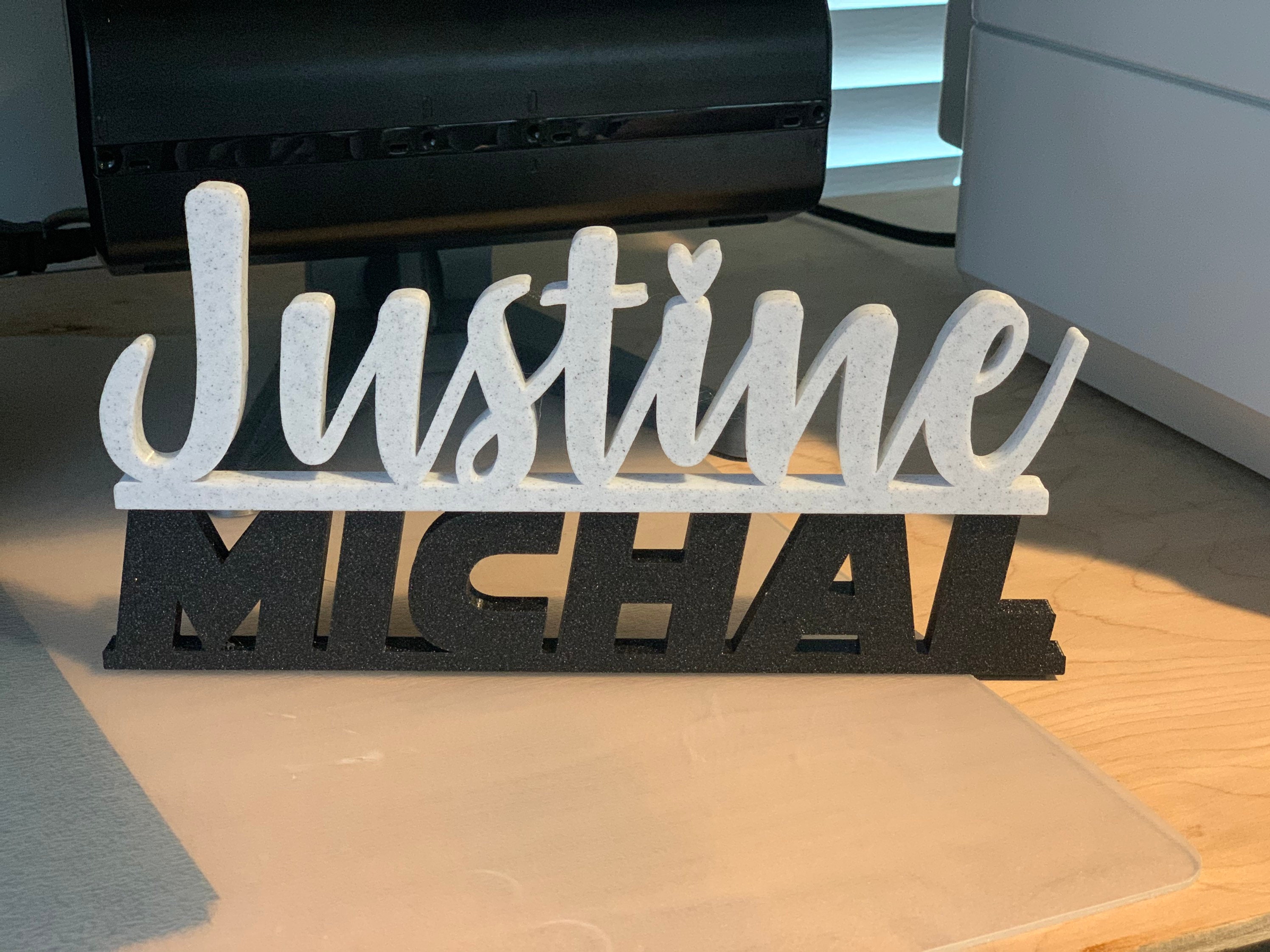 Personalized name plate 3d printed name etsy